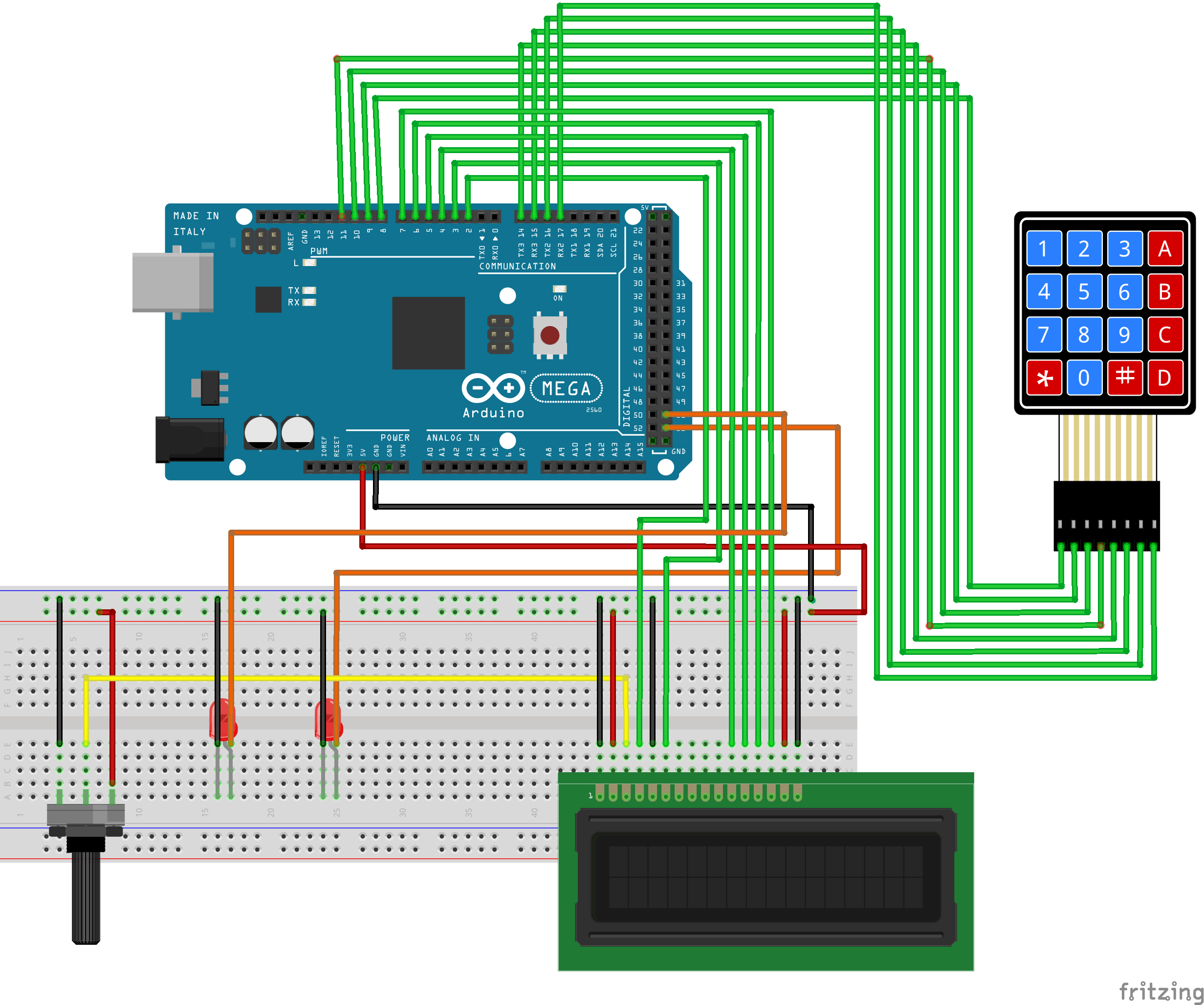schéma électronique du projet