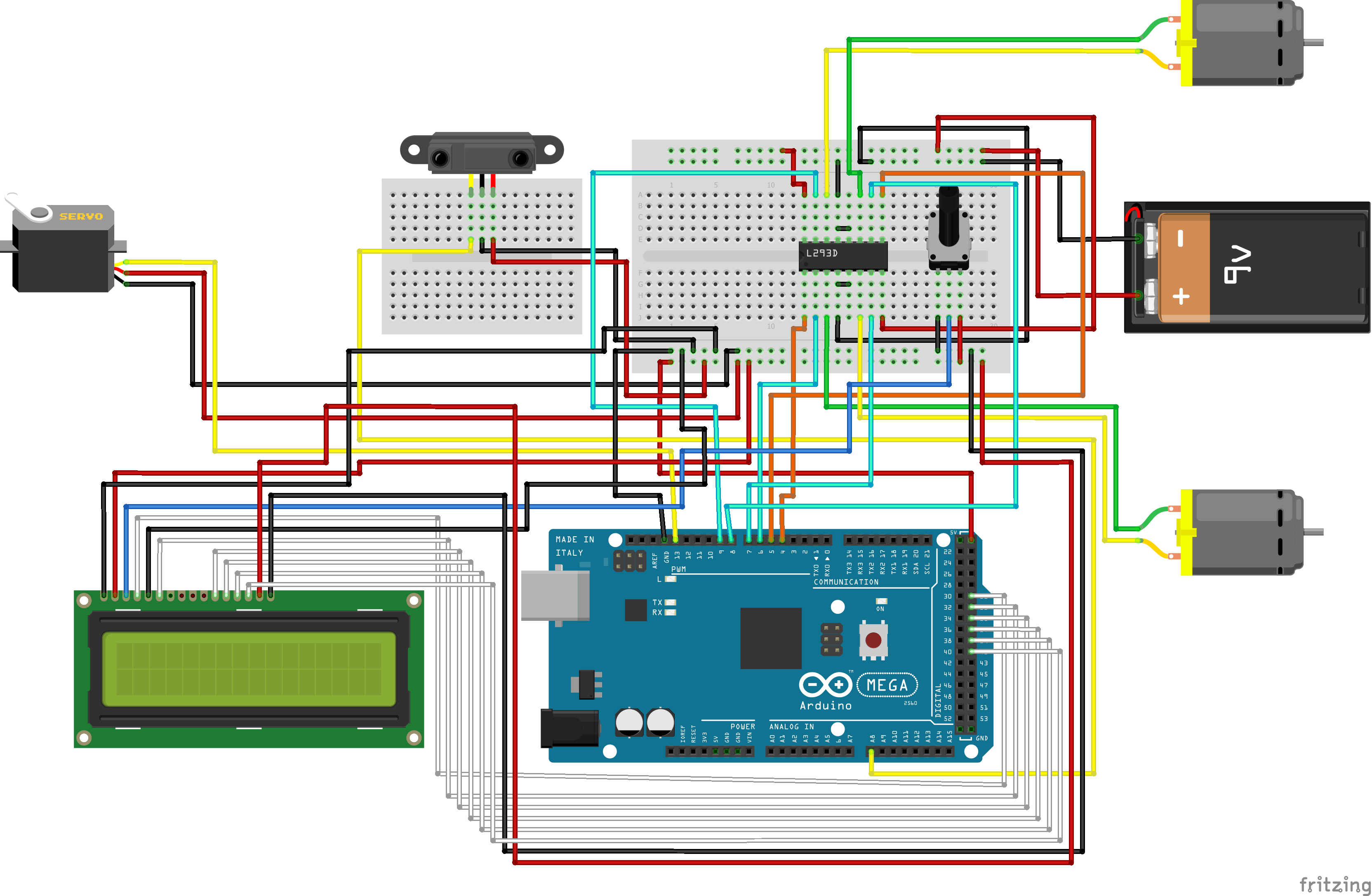 Schéma électronique du robot
